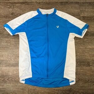 Bontrager Semi-Fitted Cycling Short Sleeve Shirt Profila Moisture Wicking Blue M